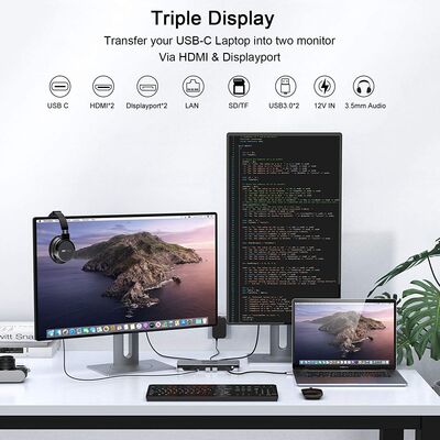 Qgeem QG-D6908 Type-C Usb Hub - 3