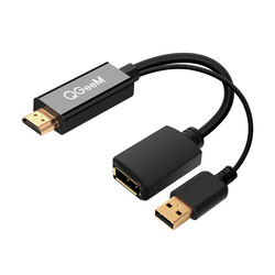 Qgeem QG-HD01 HDMI To Display Port Dönüştürücü - Qgeem