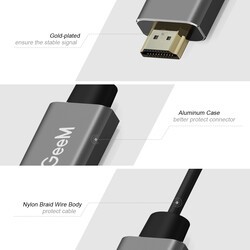 Qgeem QG-HD02 HDMI To Mini Display Port Converter - 7