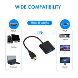 Qgeem QG-HD07 HDMI To VGA Dönüştürücü - 10