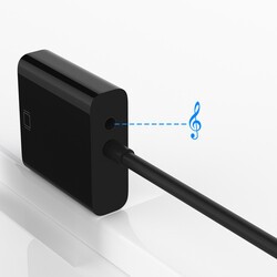 Qgeem QG-HD07 HDMI To VGA Dönüştürücü - 11