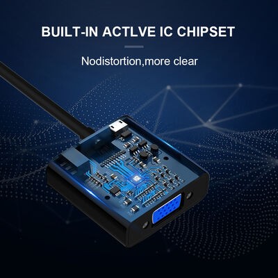 Qgeem QG-HD07 HDMI To VGA Dönüştürücü - 3