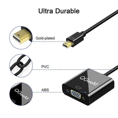 Qgeem QG-HD17 Mini Display Port To VGA Converter - 7