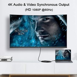 Qgeem QG-HD22 Display Port To HDMI Kablo - 2