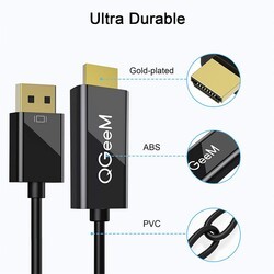 Qgeem QG-HD22 Display Port To HDMI Kablo - 7