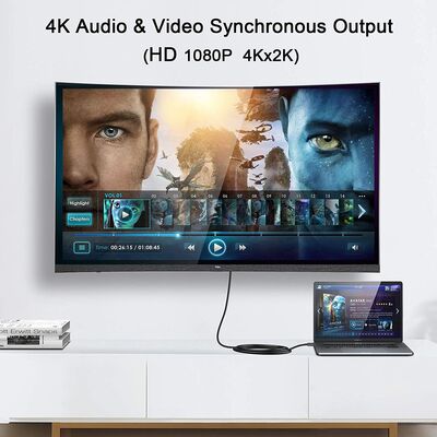 Qgeem QG-HD23 Mini Display Port To HDMI Kablo - 3