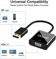 Qgeem QG-HD25 VGA To Display Port Dönüştürücü - 4