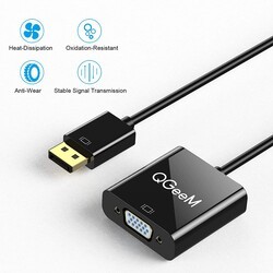 Qgeem QG-HD25 VGA To Display Port Dönüştürücü - 5
