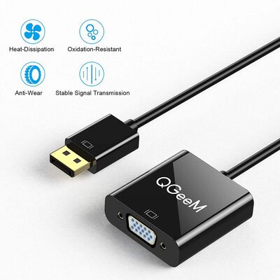 Qgeem QG-HD25 VGA To Display Port Dönüştürücü - 5