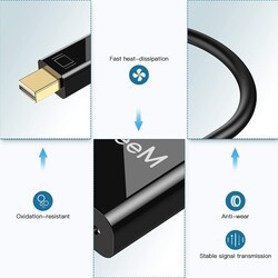 Qgeem QG-HD27 DVI To Mini Display Port Dönüştürücü - 7