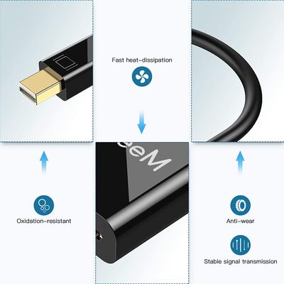 Qgeem QG-HD27 DVI To Mini Display Port Dönüştürücü - 7