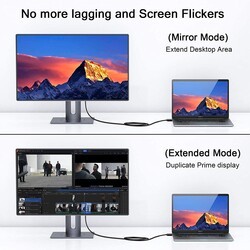 Qgeem QG-HD28 DVI To Display Port Kablo - 3