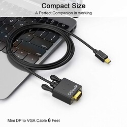 Qgeem QG-HD29 VGA To Mini Display Port Kablo - 5