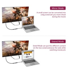 Qgeem QG-UA08 Type-C To Mini Display Dönüştürücü - 6