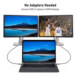 Qgeem QG-UA09 Type-C To HDMI Cable 3M - 10