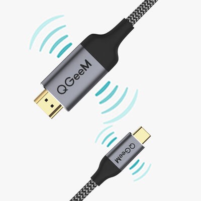 Qgeem QG-UA09 Type-C To HDMI Kablo 3M - 7