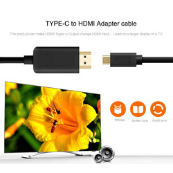 Qgeem QG-UA11 Type-C To HDMI Kablo 1.2M - Thumbnail