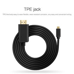 Qgeem QG-UA11 Type-C To HDMI Kablo 3M - 5