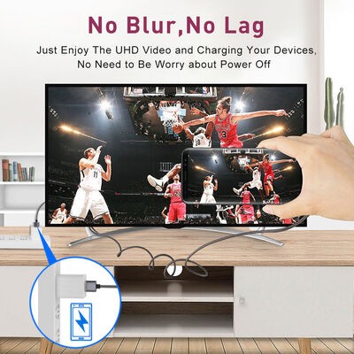 Qgeem QG-UA12 Type-C To HDMI 2 in 1 Kablo - 2