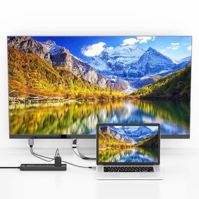 Qgeem QG-UA12 Type-C To HDMI 2 in 1 Kablo - 10