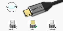 Qgeem QG-UA13 Type-C To Display Port Kablo 3M - 2