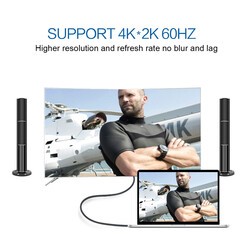 Qgeem QG-UA13 Type-C To Display Port Kablo 3M - 4