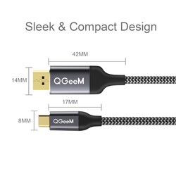 Qgeem QG-UA13 Type-C To Display Port Kablo - 8