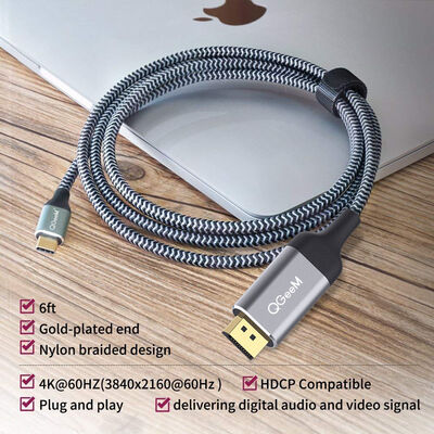 Qgeem QG-UA13 Type-C To Display Port Kablo - 9