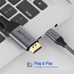 Qgeem QG-UA13 Type-C To Display Port Kablo - 12