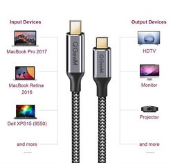 Qgeem QG-UA14 Type-C To Mini Display Port Kablo - 7