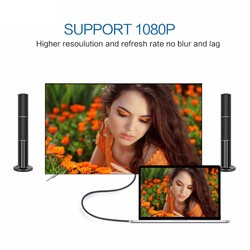 Qgeem QG-UA17 Type-C to VGA Adaptörü Yüksek Çözünürlüklü Dönüştürücü Kablo 1080p 60Hz 1.2 Metre - 11
