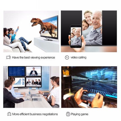 Qgeem QG-UA17 Type-C to VGA Adaptörü Yüksek Çözünürlüklü Dönüştürücü Kablo 1080p 60Hz 1.2 Metre - 13