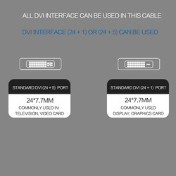 Qgeem QG-UA18 Type-C To DVI Kablo 1.2M - Thumbnail