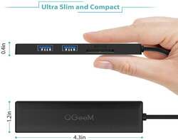 Qgeem QG-UH05 Usb Hub 0.2M - Thumbnail
