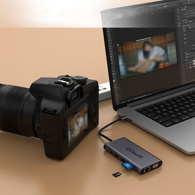 Qgeem QG-UH12-V 12 in 1 Usb Hub - 5