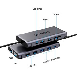 Qgeem QG-UH12-V 12 in 1 Usb Hub - 2