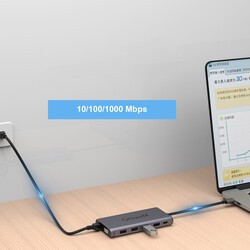 Qgeem QG-UH12-V 12 in 1 Usb Hub - 7