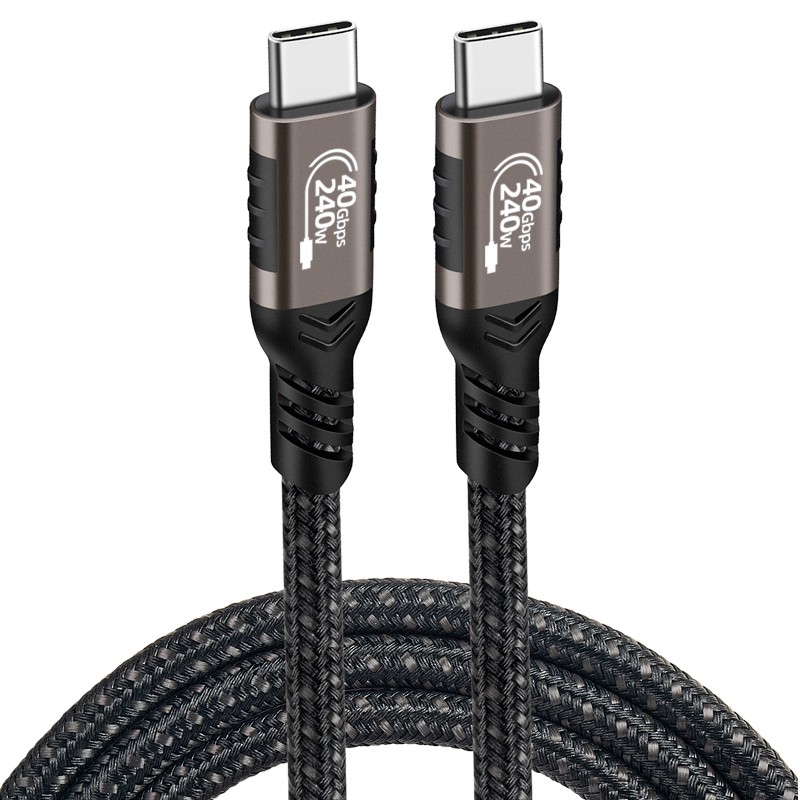Qgeem QG01 Type-C to Type-C USB4 PD Data Kablosu 240W 40Gbps 8K@60Hz 1.5 Metre - 5