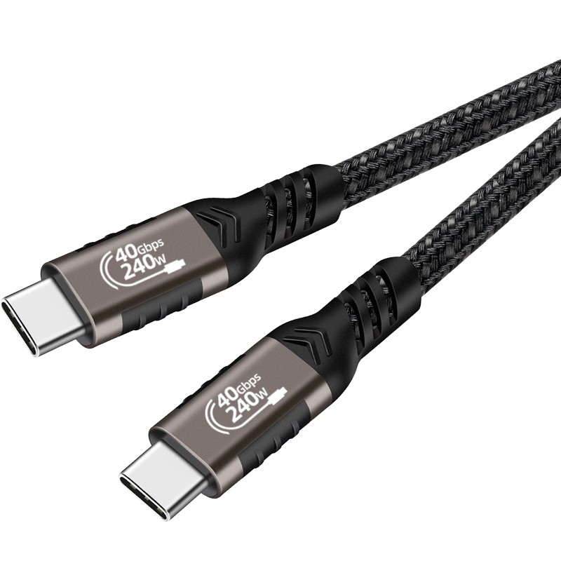 Qgeem QG01 Type-C to Type-C USB4 PD Data Kablosu 240W 40Gbps 8K@60Hz 1.5 Metre - 2