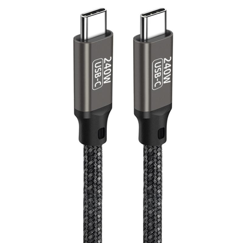 Qgeem QG02 Type-C to Type-C PD3.1 Data Kablosu 240W 480Mbps 3 Metre - 5