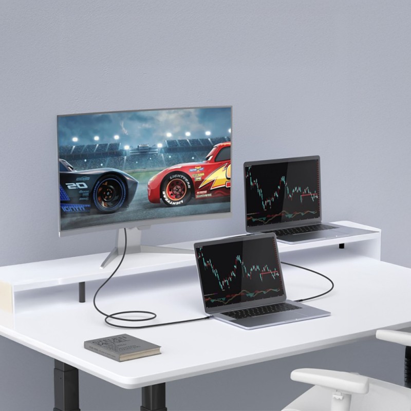 Qgeem QG03 Type-C to Type-C PD 40G 8K@60Hz Data Kablosu 240W 2M - 7