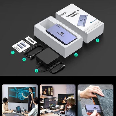 Qgeem T4803 Thunderbolt 4 Mini Dock - 4