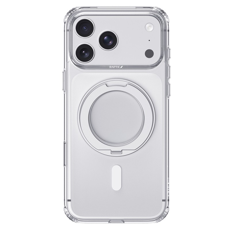 Raptic Air Stand Series Case for Apple iPhone 18 Pro Max – M-Safe Charging Compatible, Mirrored Back, with Kickstand - 1
