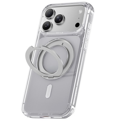 Raptic Air Stand Series Case for Apple iPhone 18 Pro Max – M-Safe Charging Compatible, Mirrored Back, with Kickstand - 5