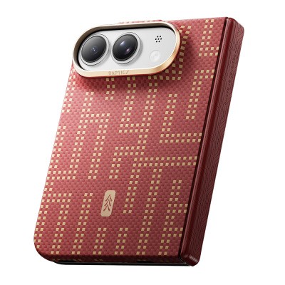 Raptic Aramid SkinPro Grid Series Carbon Cover for Apple iPhone Duo – MagSafe Compatible - 4