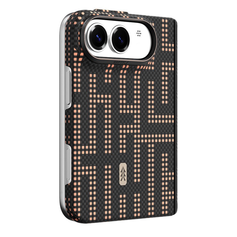 Raptic Aramid SkinPro Grid Series Carbon Cover for Apple iPhone Duo – MagSafe Compatible - 5
