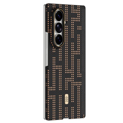 Raptic Aramid SkinPro Series Carbon Cover for Galaxy Z Fold 8 Ultra with M-Safe Charging Support - 8