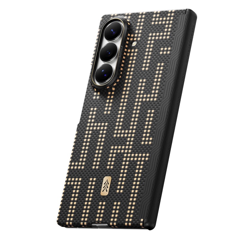 Raptic Aramid SkinPro Series Carbon Cover for Galaxy Z Fold 8 Ultra with M-Safe Charging Support - 9