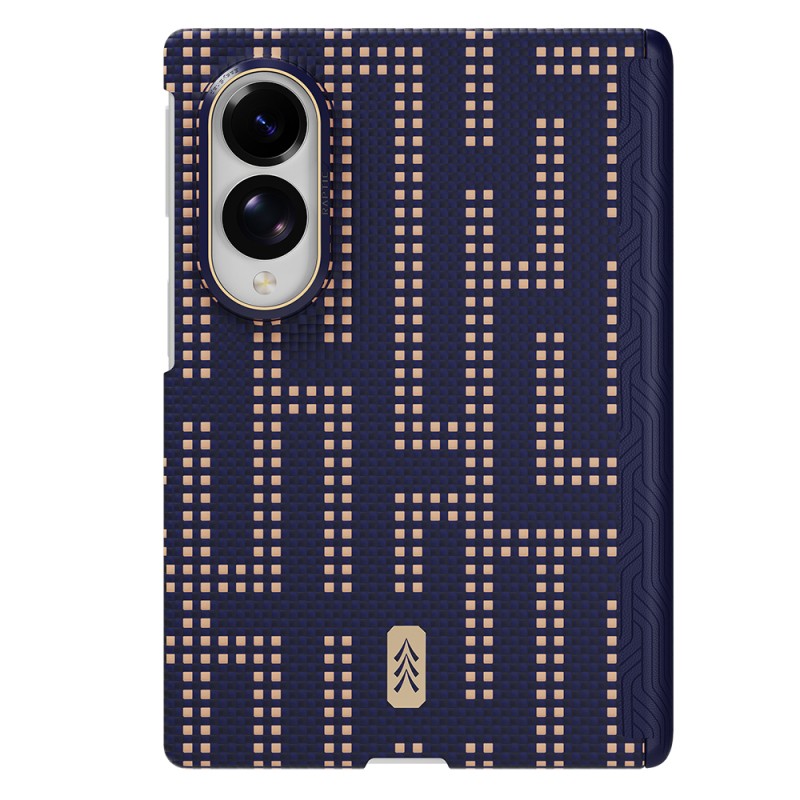 Raptic Aramid SkinPro Series Carbon Cover with M-Safe Charging for Galaxy Z Fold 8 - 4