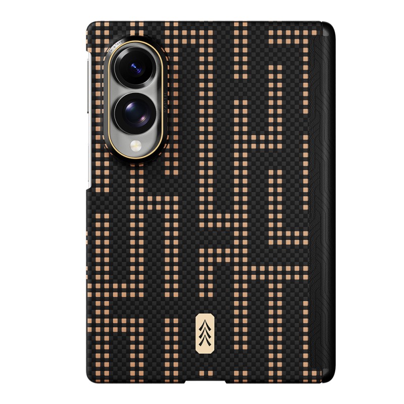 Raptic Aramid SkinPro Series Carbon Cover with M-Safe Charging for Galaxy Z Fold 8 - 9